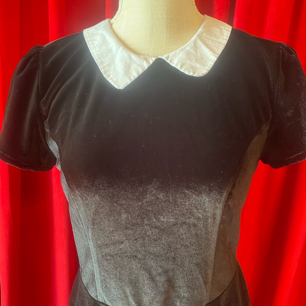 ❌sold❌ 💒 HOT TOPIC WEDNESDAY ADDAMS DRESS MEDIUM HALLOWEEN - Picture 3 of 9